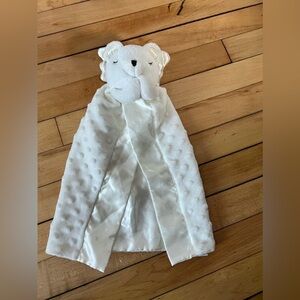 Elegant baby lovey teddy blanket infant security blanket